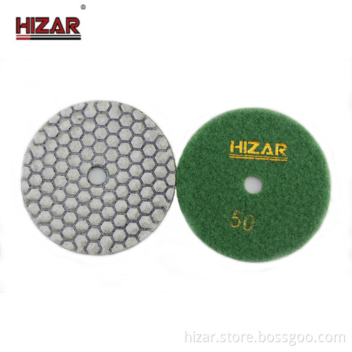 Factory Direct Diamond Dry Polishing Pads Set for Stone Concrete Tile - 4 Inch 7 Step